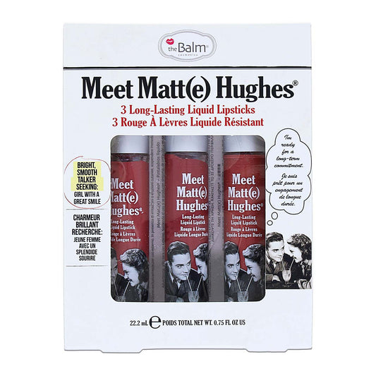 The balm meet matte(e) hughes 3 long-lasting liquid lipsticks - سيت أحمر الشفاه من ذا بالم