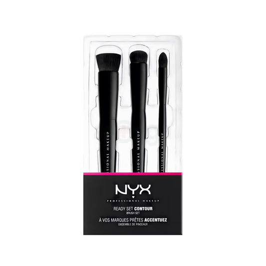 Nyx ready set contour brush set - سيت فرش مكياج من نيكس