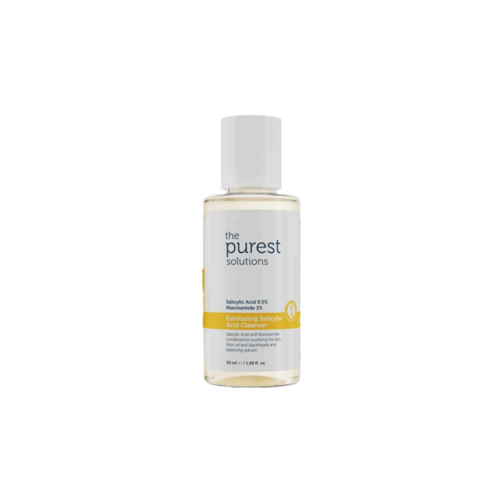 The purest solutions Exfoliating Salicylic Acid Cleanser 50ml - محلول المنظف غسول حجم السفر