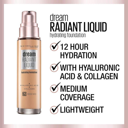 Maybelline dream radinat liquid hydrating foundation