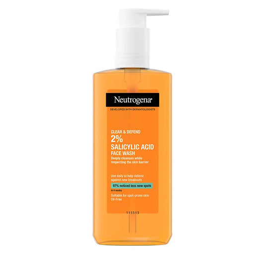 Neutogena face wash gel with salicylic acid 2% - غسول الوجه جل المقشر بسالسليك أسيد