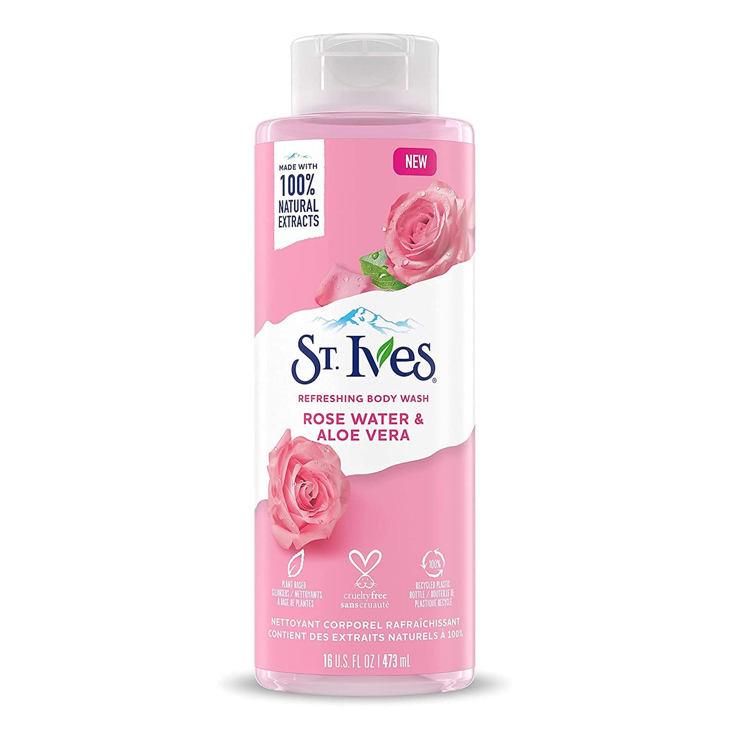 St.Ives REFRESHING BODY WASH ROSE WATER & ALOE VERA - غسول الجسم منعش بماء الورد