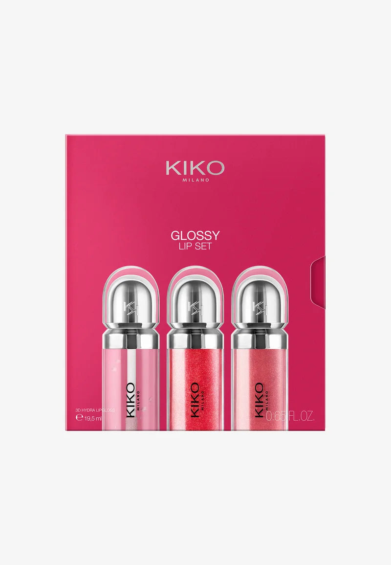 Kiko lip glossy set - سيت كلوسات كيكو ثلاثي