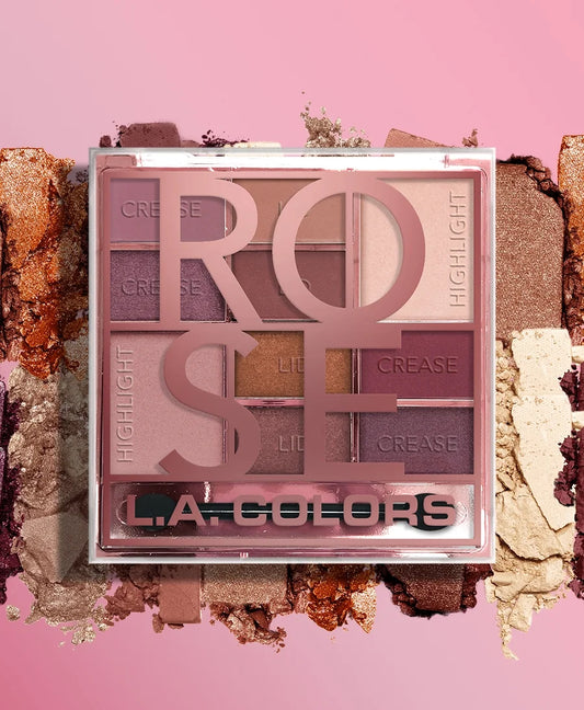 L.A.Colors Color Block Eyeshadow Palette nude - باليت اي شدو