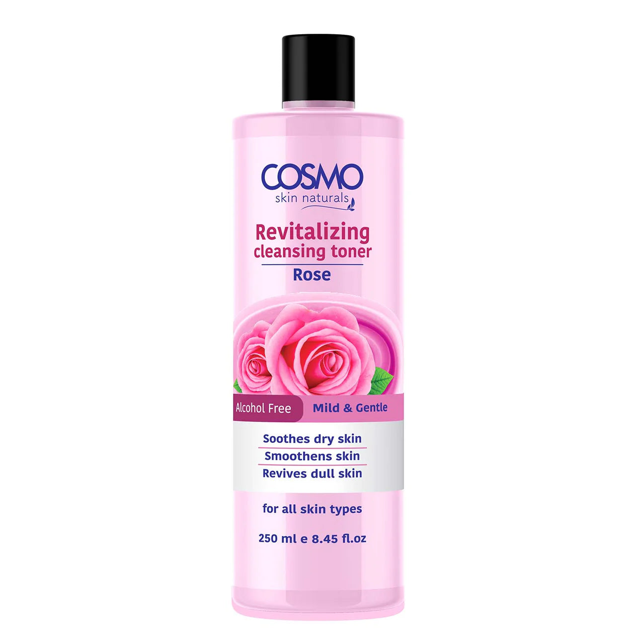 Cosmo Rose Revitalizing Cleansing Toner - تونر البشرة الجافة بالورد من كوزمو