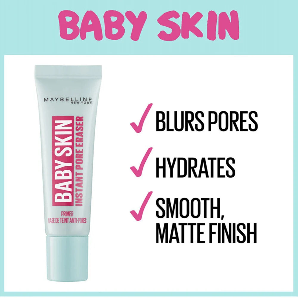 Maybelline baby skin primer base de teint anti-pores - برايمر البشرة من ميبلين