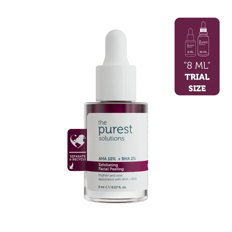The purest solutions Exfoliating
Facial Peeling serum 8ml- سيروم محلول التقشير حجم السفر