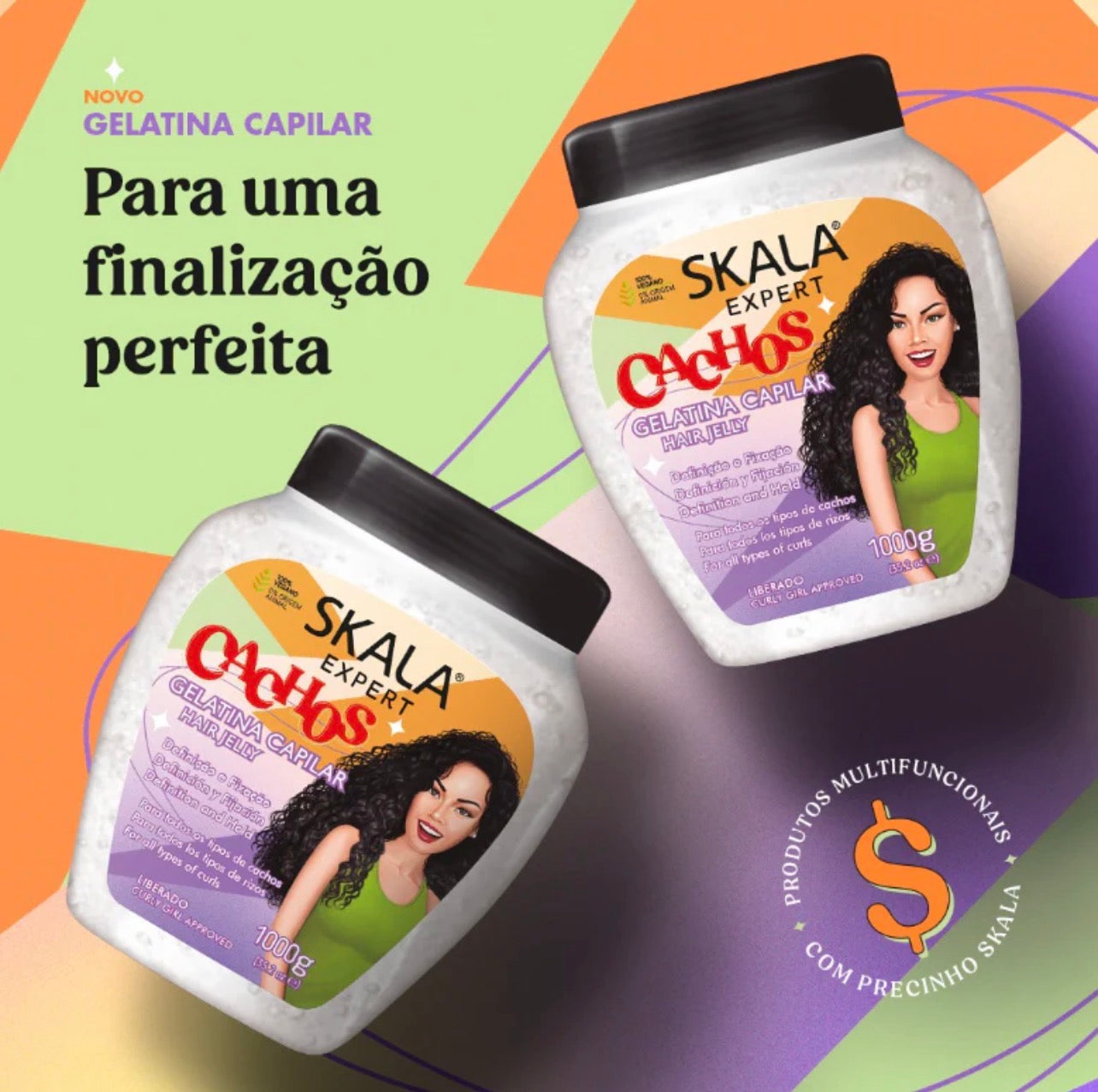 Skala expert cachos gelatina capilar  1000g