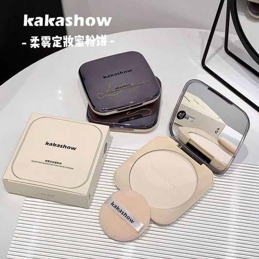 Kakashow velvet mist makeup setting honey powder-باودر العسل كريم اساس تثبيت مكياج