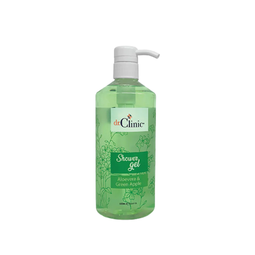 Dr.Clinic shower gel : Aloevera & Green Apple -غسول جسم اخضر من دكتور كلنك