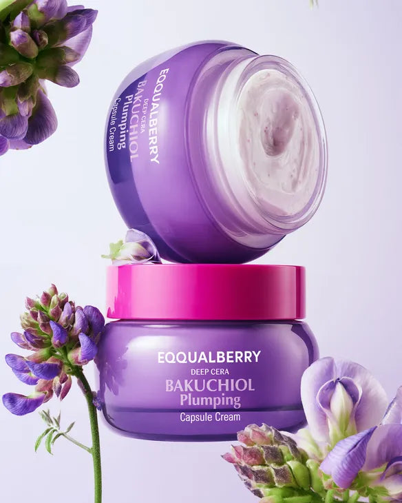Eqqualberry bakuchiol plumping capsule cream