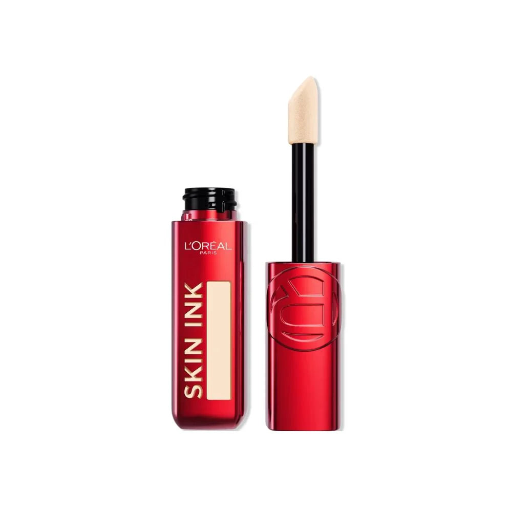 L’oreal conecelar skin ink long lasting 2in1 -  كونسيلر وكريم أساس من لوريال