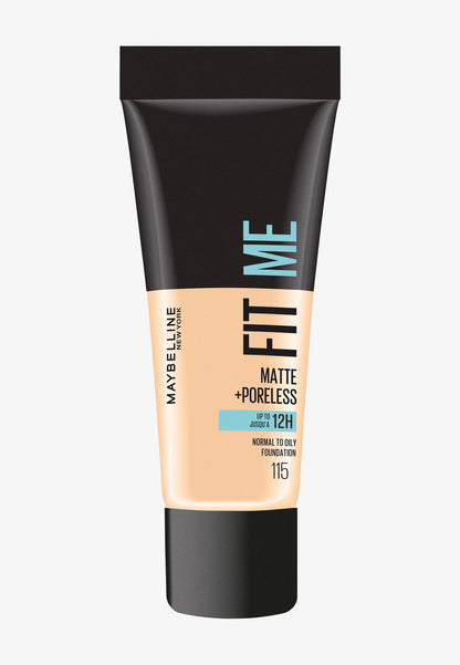 Maybelline fit me matte+poreless foundation - كريم اساس ميبلين فتمي