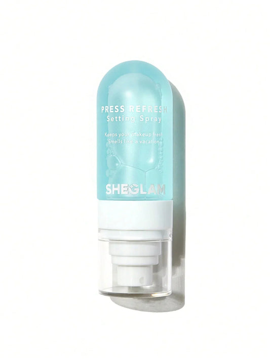 SHEGLAM Press Refresh Setting Spray -بخاخ مثبت مكياج  ازرق