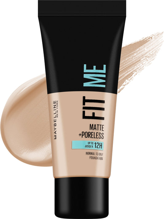 Fit me matte+poreless foundation - كريم اساس ميبلين فتمي