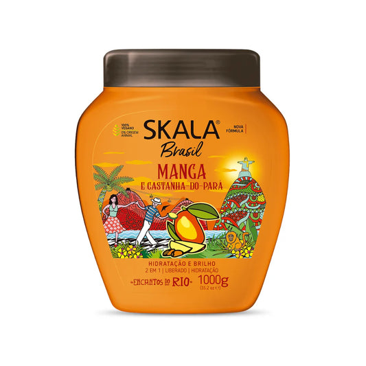Skala brasil manga ecastanha-do-para 2em1 creme 1000g - كريم مرطب ومصفف الشعر بالمانكا من سكالا برازيلية
