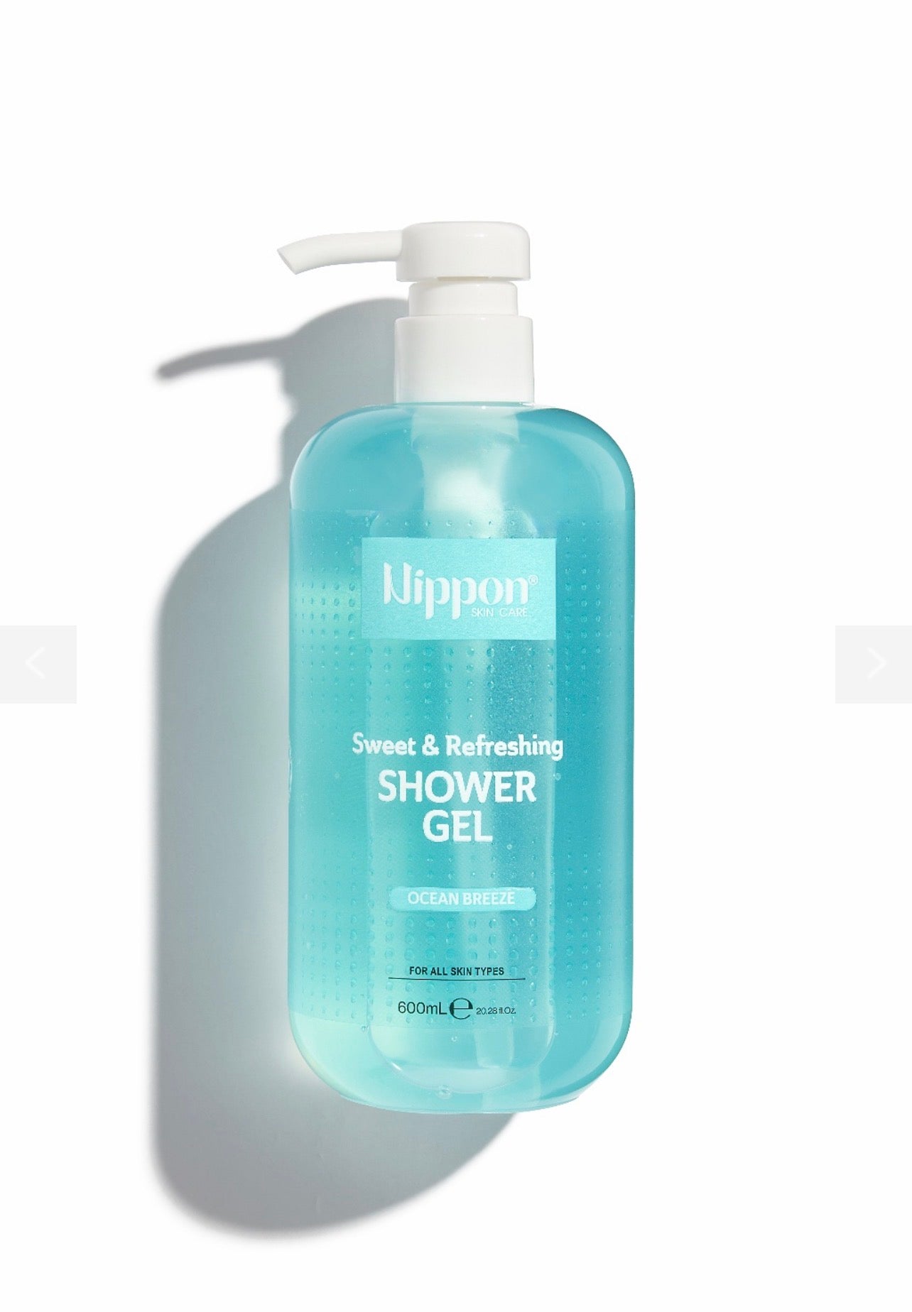 Nippon Ocean Breeze  shower gel 600ml  -غسول جسم من نيبون ازرق
