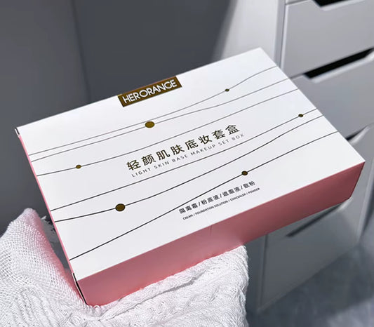 Herorange Light skin base makeup set box- سيت متكامل لقاعدة مكياج مثالية