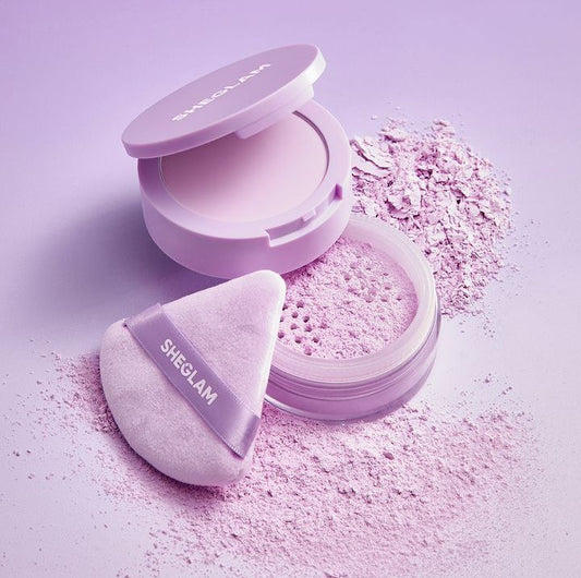Sheglam insta-ready powder puff purple - أسفنجة شيكلام بنفسجية