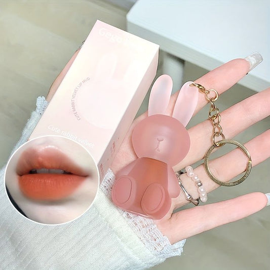 Gege bear Cute rabbit velvet lip mud-أحمر الشفاه أكسسوار
