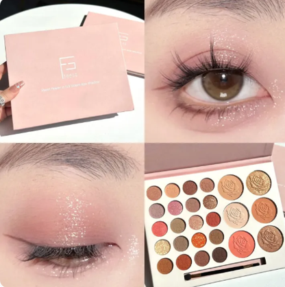 Frank color heart flower in full bloom eye shadow-باليت ظلال العيون