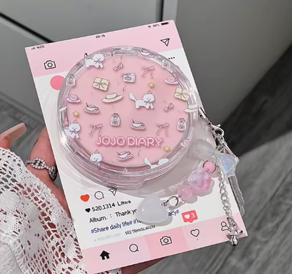 Jojo dlary cartoon cat air cushion bb cream-باودر كريم اساس كوشن