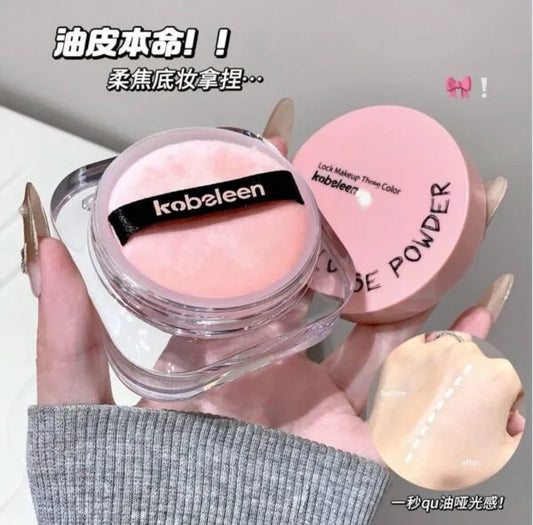 Kobeleen loose powder-لوس باودر مثبت مكياج