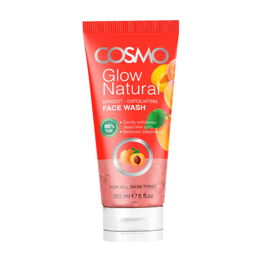 Cosmo Glow Natural Apricot Exfoliating Face Wash - غسول الوجه المقشر بالمشمش الطبيعي المتوهج