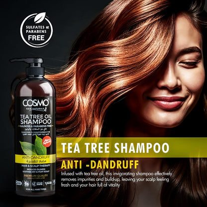 Cosmo Anti - Dandruff Tea Tree Oil Shampoo -شامبو زيت شجرة الشاي المضاد للقشرة