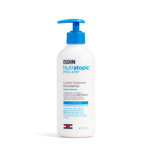 ISDIN Nutratopic Pro-AMP Emollient Lotion- لوشن المرطب مخصص للتفاعلات الجلدية